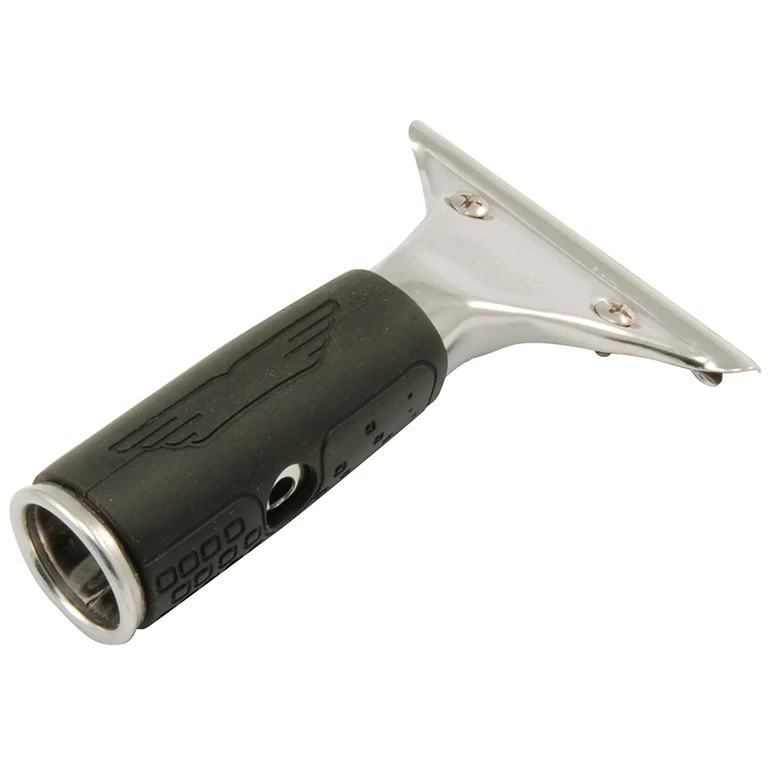 Ettore Master Stainless Steel Squeegee Handle with Rubber Grip
