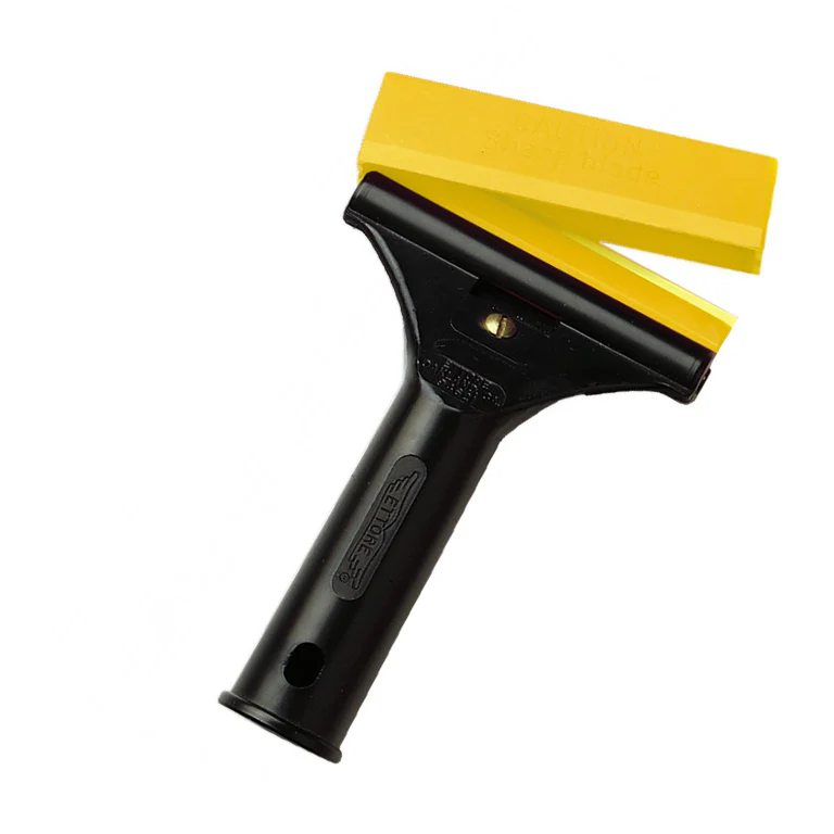 Ettore Scrapemaster Razor Scraper – Retractable Glass Scraper with Comfort Grip